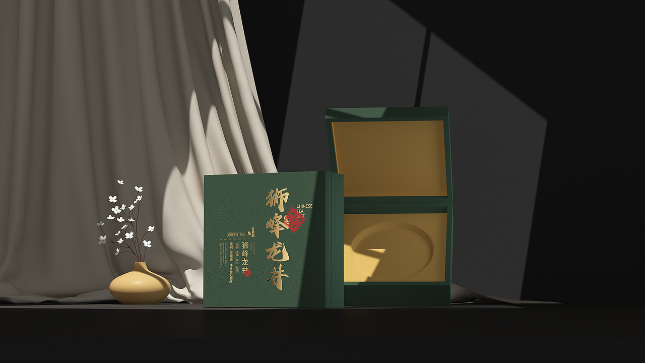 狮峰龙井茶叶包装（图ZMjk4MjIwMzE2） - 包装 - 站酷设计师小杨不会画画原创素材 - 站酷ZCOOL