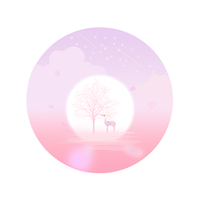 风景和鹿插画临摹（图ZNjU4Mzc3NDg=） - 艺术插画 - 站酷设计师Anearn原创素材 - 站酷ZCOOL