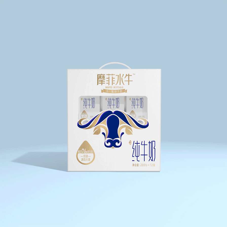 奥格光年 | 摩菲水牛纯牛奶包装设计(图ZMjI0NDQ5MzY0) - 包装 - 站酷设计师奥格光年原创素材 - 站酷ZCOOL