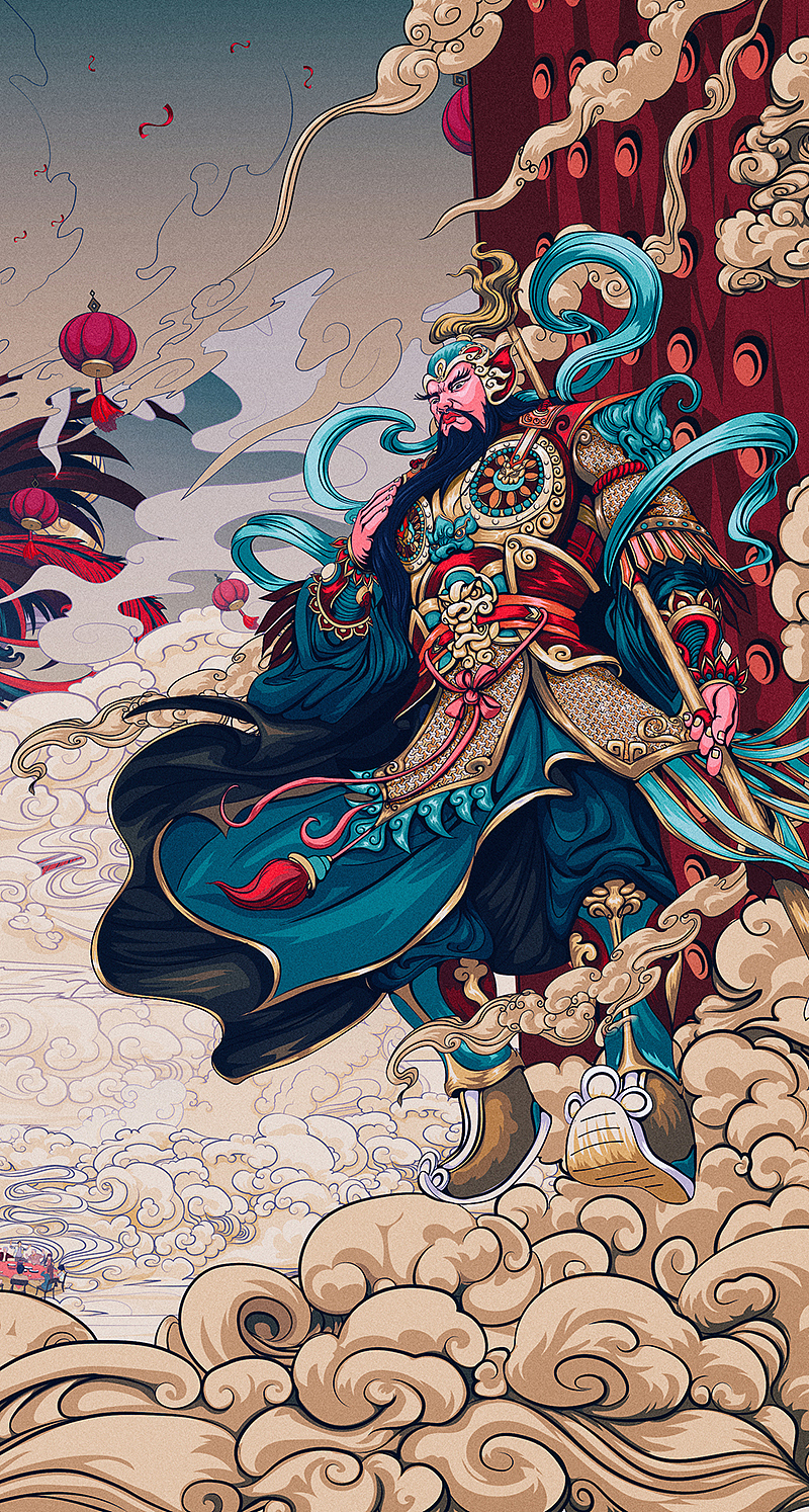 丁酉年“凤凰来仪”鸡年春节主题中国风吉祥物生肖插画（图ZMTU1NTk0NjA0） - 商业插画 - 站酷设计师武减武文化创意原创素材 - 站酷ZCOOL