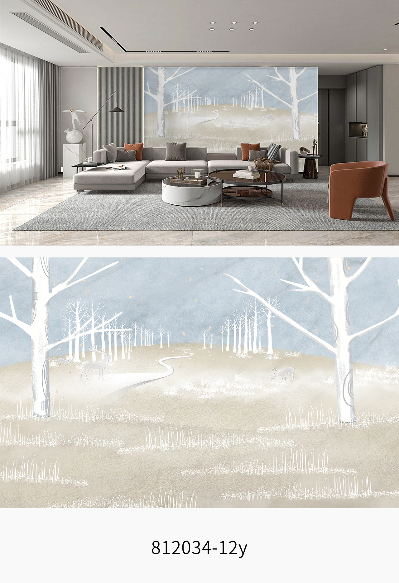 现代北欧油画田园风景背景墙（图ZMjg0NTk2NDY4） - 家装设计 - 站酷设计师宋图网原创素材 - 站酷ZCOOL