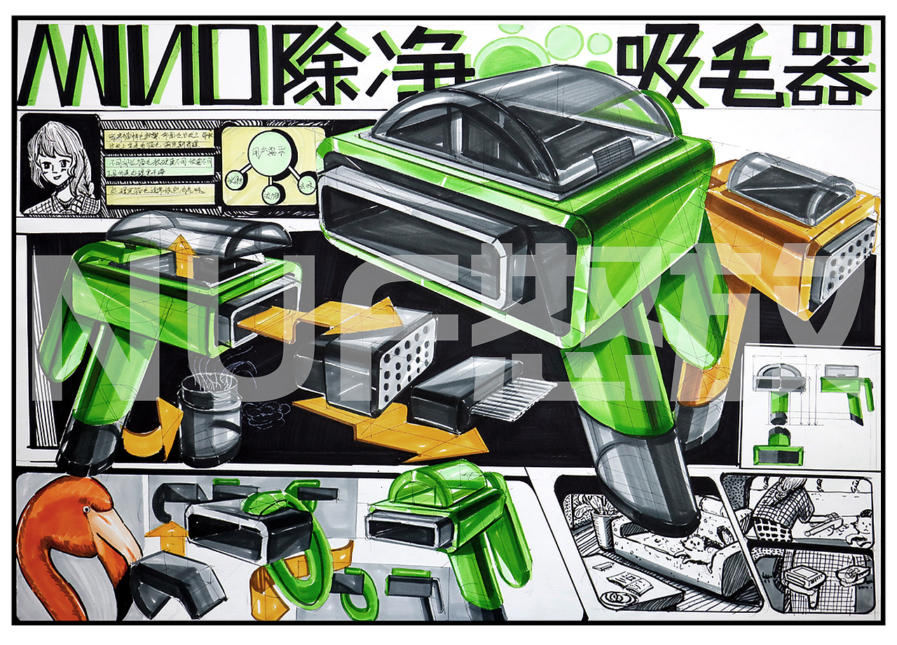 马克笔手绘作品分享