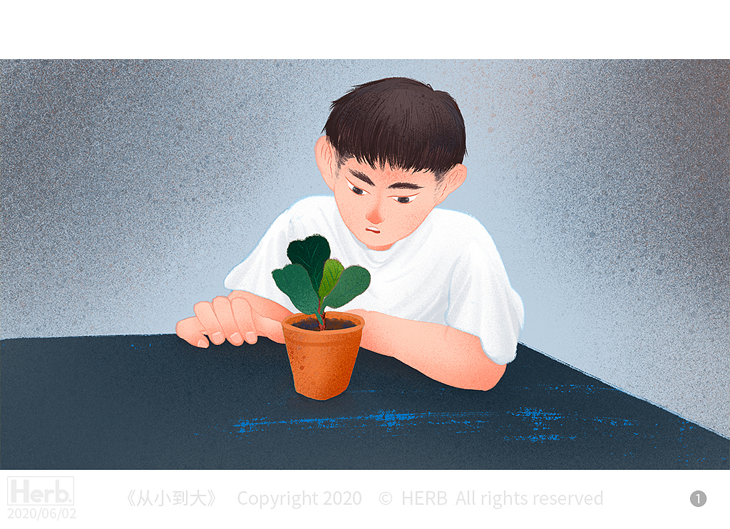 从小到大（图ZMjEwMTM5NjI4） - 绘本 - 站酷设计师Herb_hl原创素材 - 站酷ZCOOL