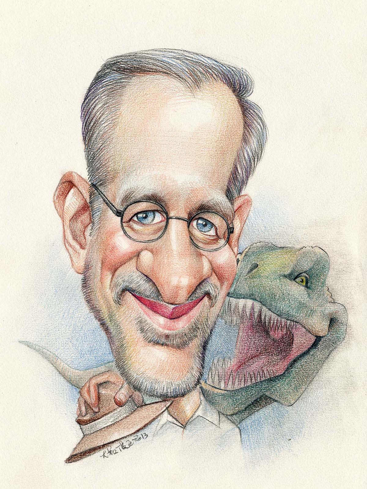 国外导演漫像似颜绘肖像漫画大叔漫画王西振培训