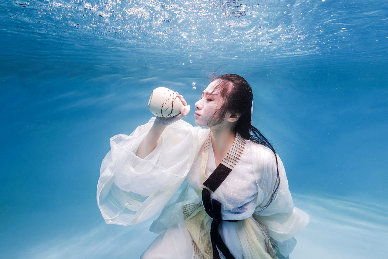 古风水下摄影--蒹葭