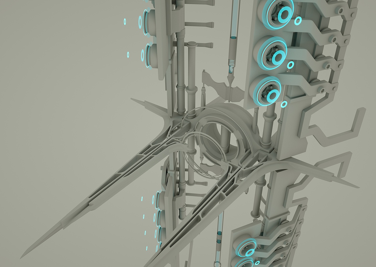 原创作品三维动画/影视科幻未来星际战斗远程能量强化打击弓箭狩猎