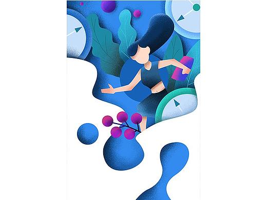 金融商务风格手绘插画