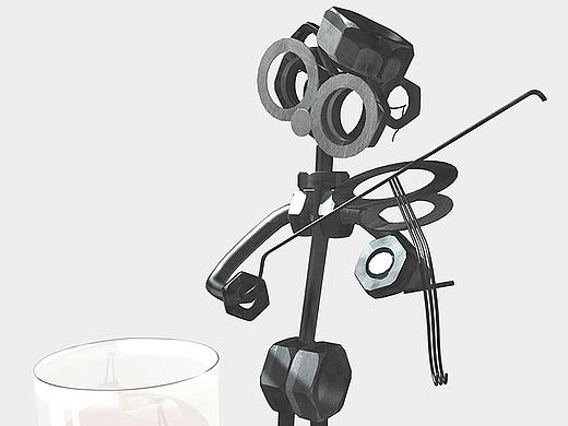 3D铁艺小人
