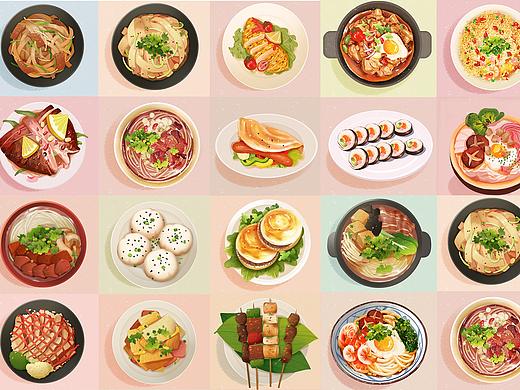美食插画汇总