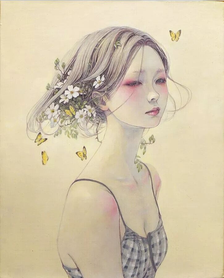 日本画家平野美保的插画（图ZNTczMzUzMDQ=） - 艺术插画 - 站酷设计师Mr周先生原创素材 - 站酷ZCOOL