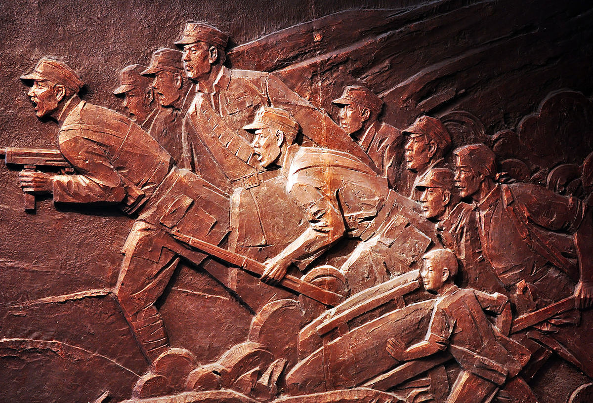 抗战题材浮雕设计