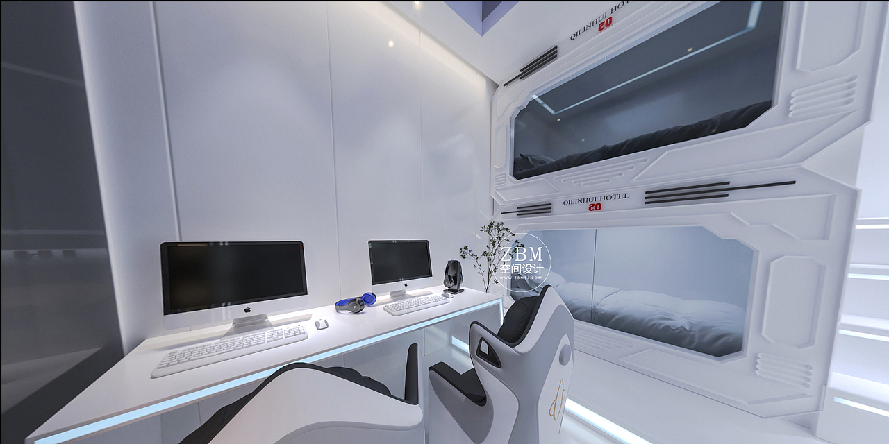 北京麒麟汇电竞酒店装修设计效果图