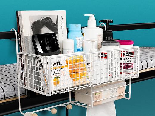 家居产品宿舍铁艺挂篮详情页