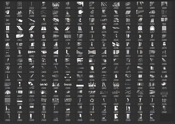 PS超强高清晰光影画笔预设
