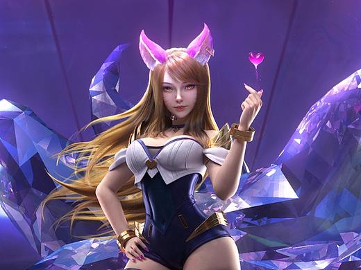 【CG高模】依古奈斯美型班-学员的作品-做个Kda组合