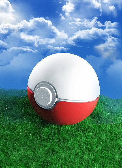 神奇宝贝球_c4d建模