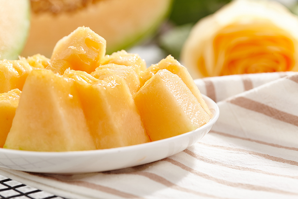 哈密瓜黄金瓜彩虹瓜西瓜各种瓜的日常生鲜水果拍摄