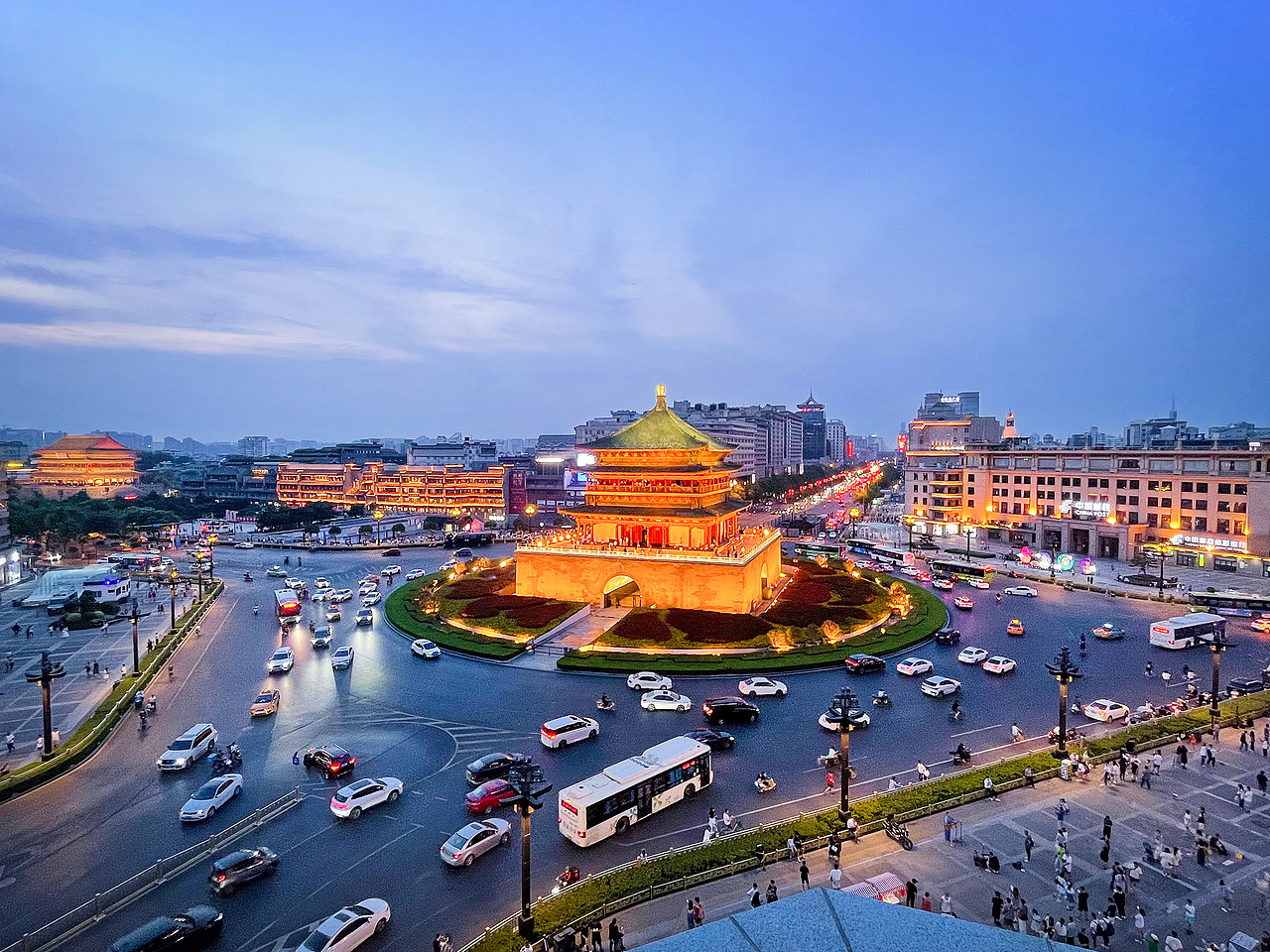 钟楼·西安_方块史蒂夫-站酷zcool