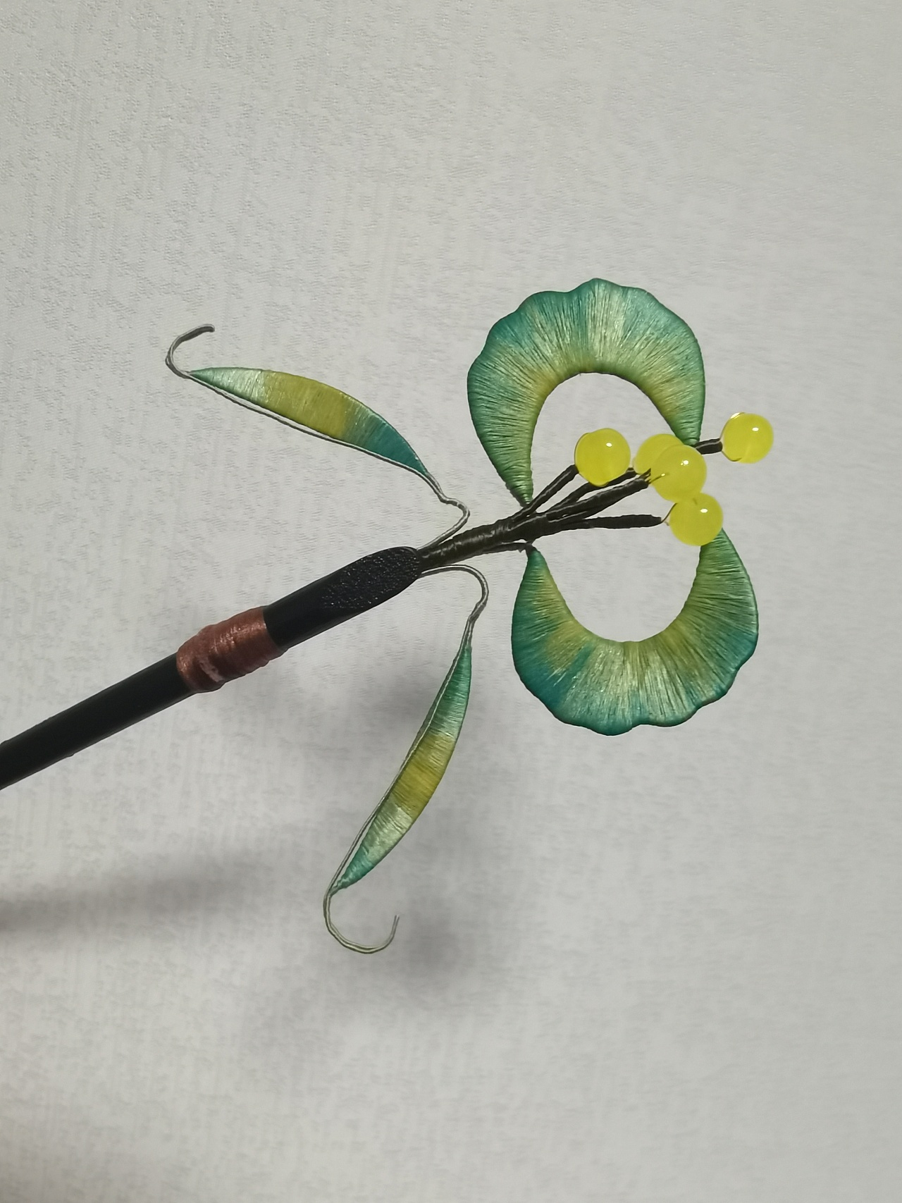 手工缠花单簪|手工艺|首饰设计|王小喵酱 - 原创作品 - 站酷 (zcool)