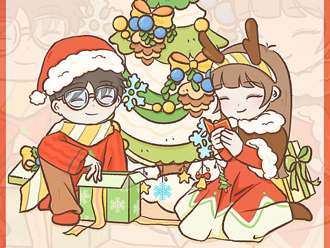 「🎄圣诞情书💌」原创圣诞情侣头像壁纸合集