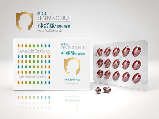森诺纯×晨邦创意 神经酸凝胶糖果包装（已商用）