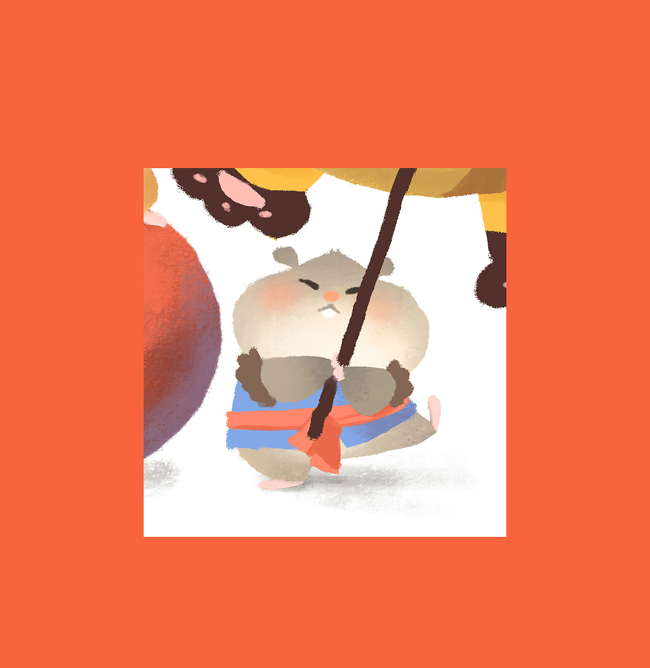 仓鼠千岁虎年插画｜五鼠闹虎（图ZMjgwMTA4MTc2） - 儿童插画 - 站酷设计师东沐_Eastwood原创素材 - 站酷ZCOOL