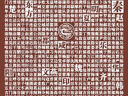 百家姓文字組合雕刻