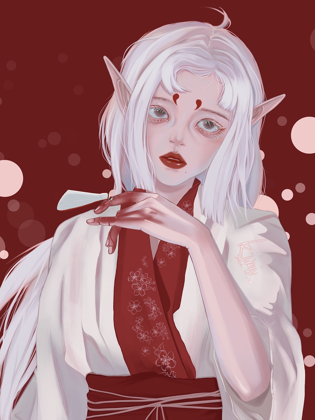 昆虫拟人——红缘灯蛾