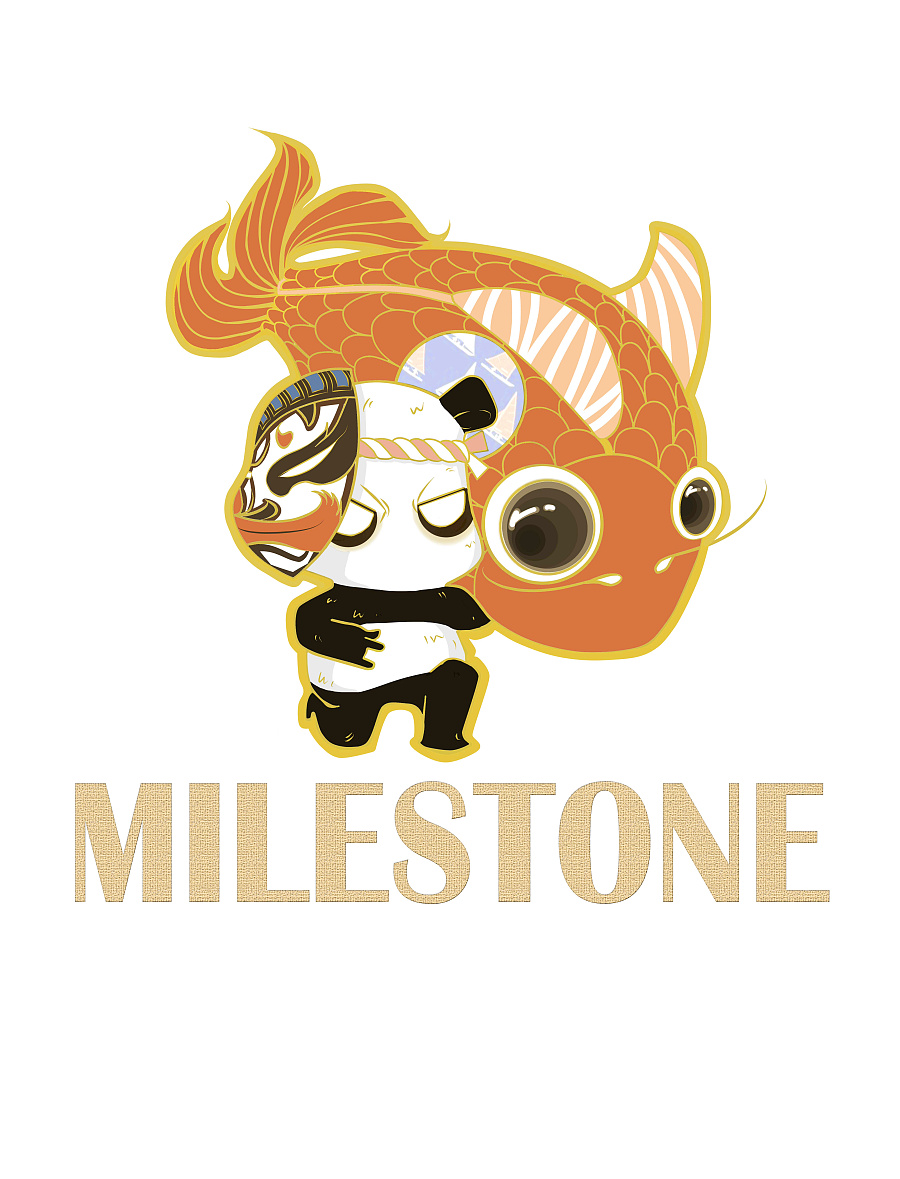 原创作品:熊猫鱼