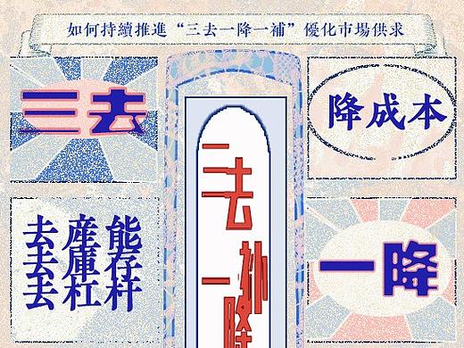 海报设计/三去 一降一补