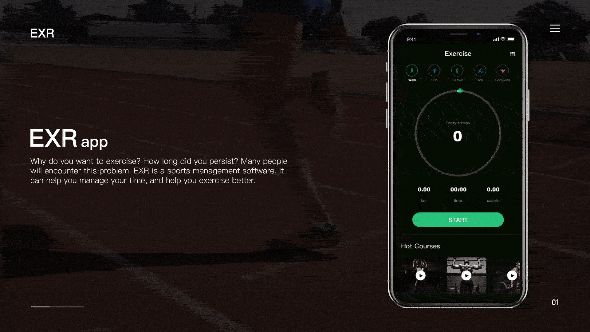 EXR APP CONCEPTUAL DESIGN