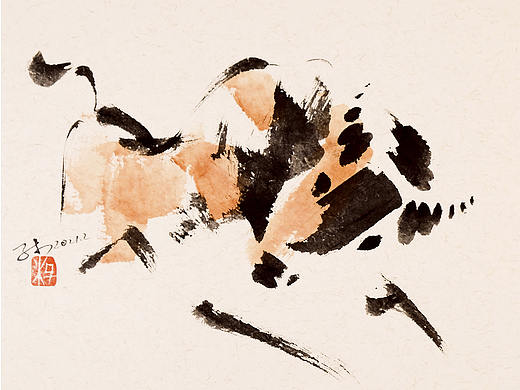 子木:辛丑牛年 财福两旺 每年必画一套生肖图