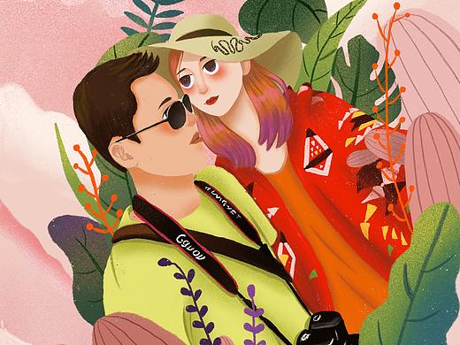 原创插画——手机壳插画图