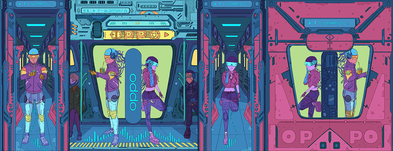 2069地下铁（图ZMTkyNTgxNDk2） - 图案 - 站酷设计师插画师_Leopard原创素材 - 站酷ZCOOL