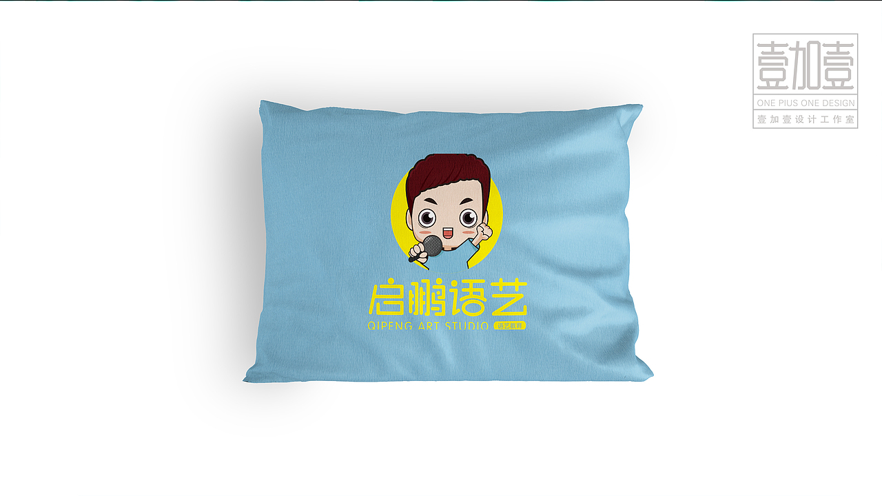 启鹏语艺卡通形象LOGO设计案例（图ZMTEzNDM2MDEy） - Logo - 站酷设计师Wang素人原创素材 - 站酷ZCOOL