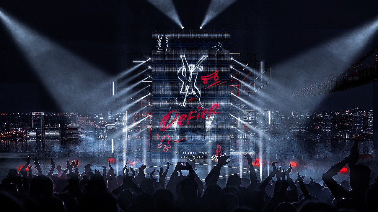 天猫&YSL圣罗兰美妆- 无界空间 YSL BEAUTY ZONE 2021（图ZMjY3ODQwNDEy） - 舞台美术 - 站酷设计师guqifan945原创素材 - 站酷ZCOOL