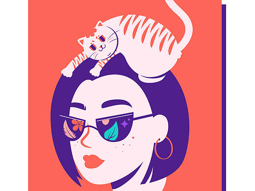我和我的猫都很酷