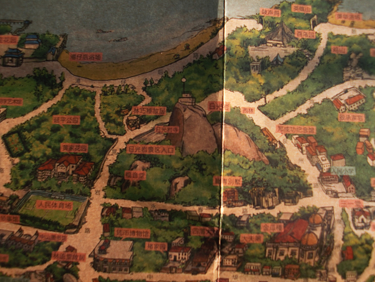 厦门《海西晨报》鼓浪屿手绘地图（图ZMTE0ODA4Mjg=） - 商业插画 - 站酷设计师PeteZheng原创素材 - 站酷ZCOOL