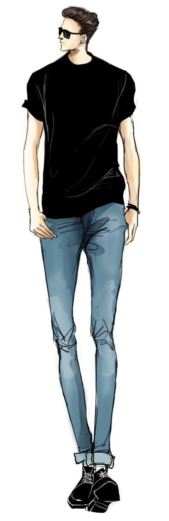 一大波长腿欧巴手绘!