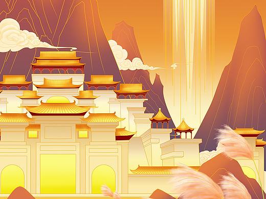 《郁州芒编》——明月山间照（个人主页-ZNTMyNzQ4MTY=） - 创作习作 - 站酷设计师久辰原创素材 - 站酷ZCOOL