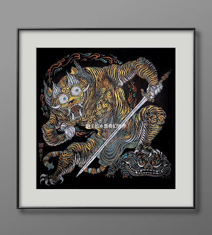 虎.兔——明子（图ZMzE1NDM2OTQw） - 绘画 - 站酷设计师明子水墨奇幻世界原创素材 - 站酷ZCOOL