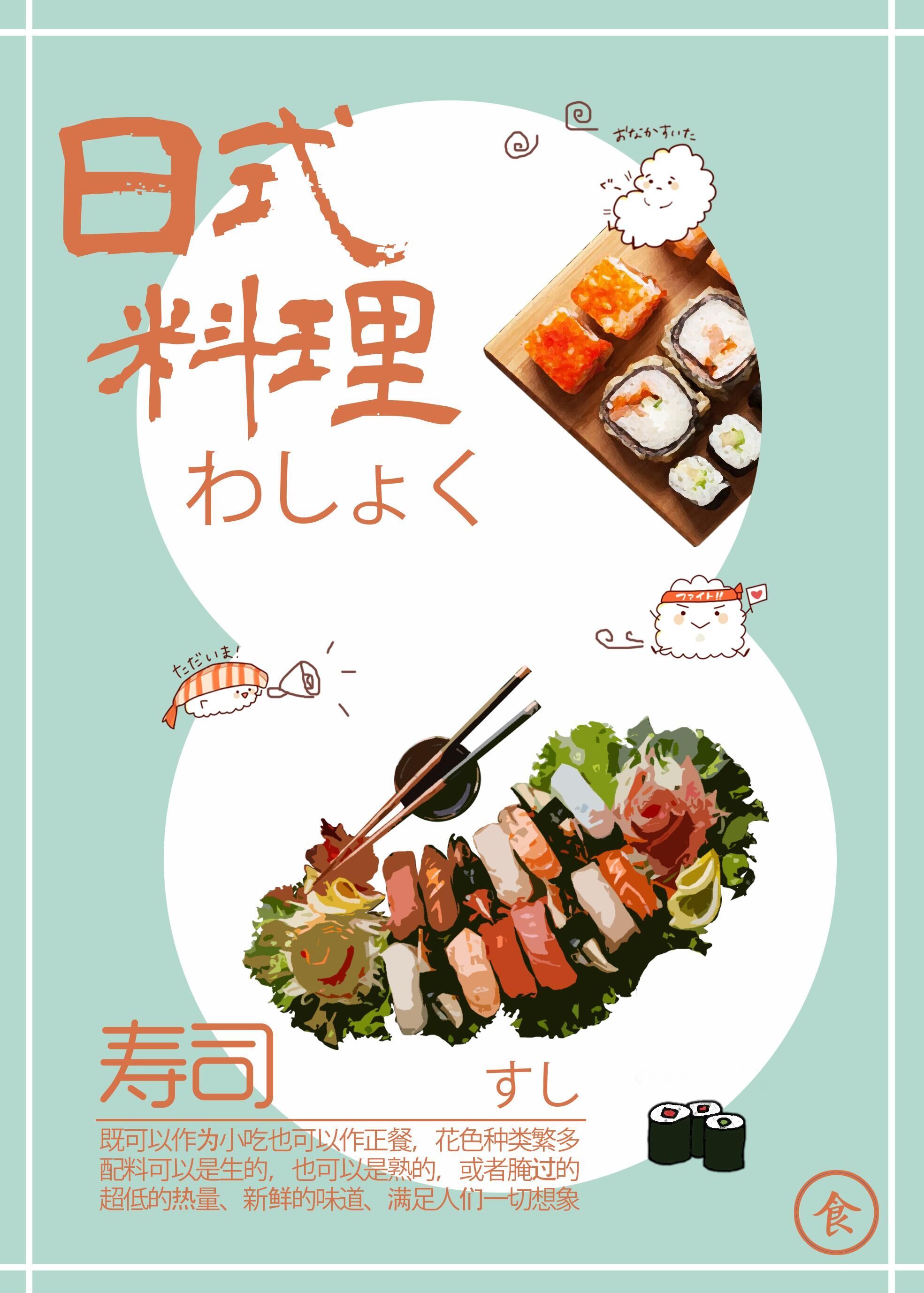【作业】日式料理海报