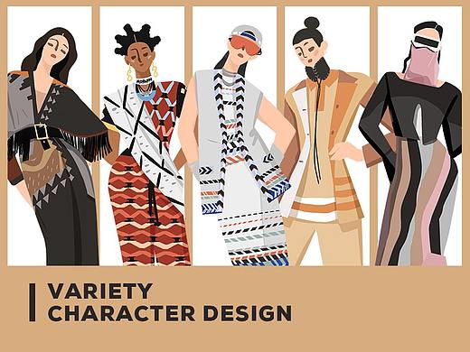 VARIETY｜人物系列插画 