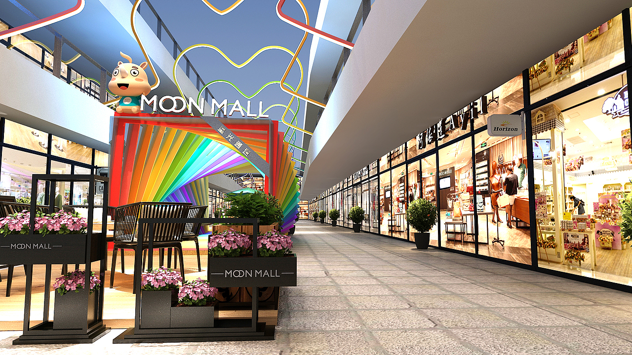 MOON MALL 犀哈来袭（图ZMjgxODA3MTI4） - 商业空间设计 - 站酷设计师Y一Kevin原创素材 - 站酷ZCOOL