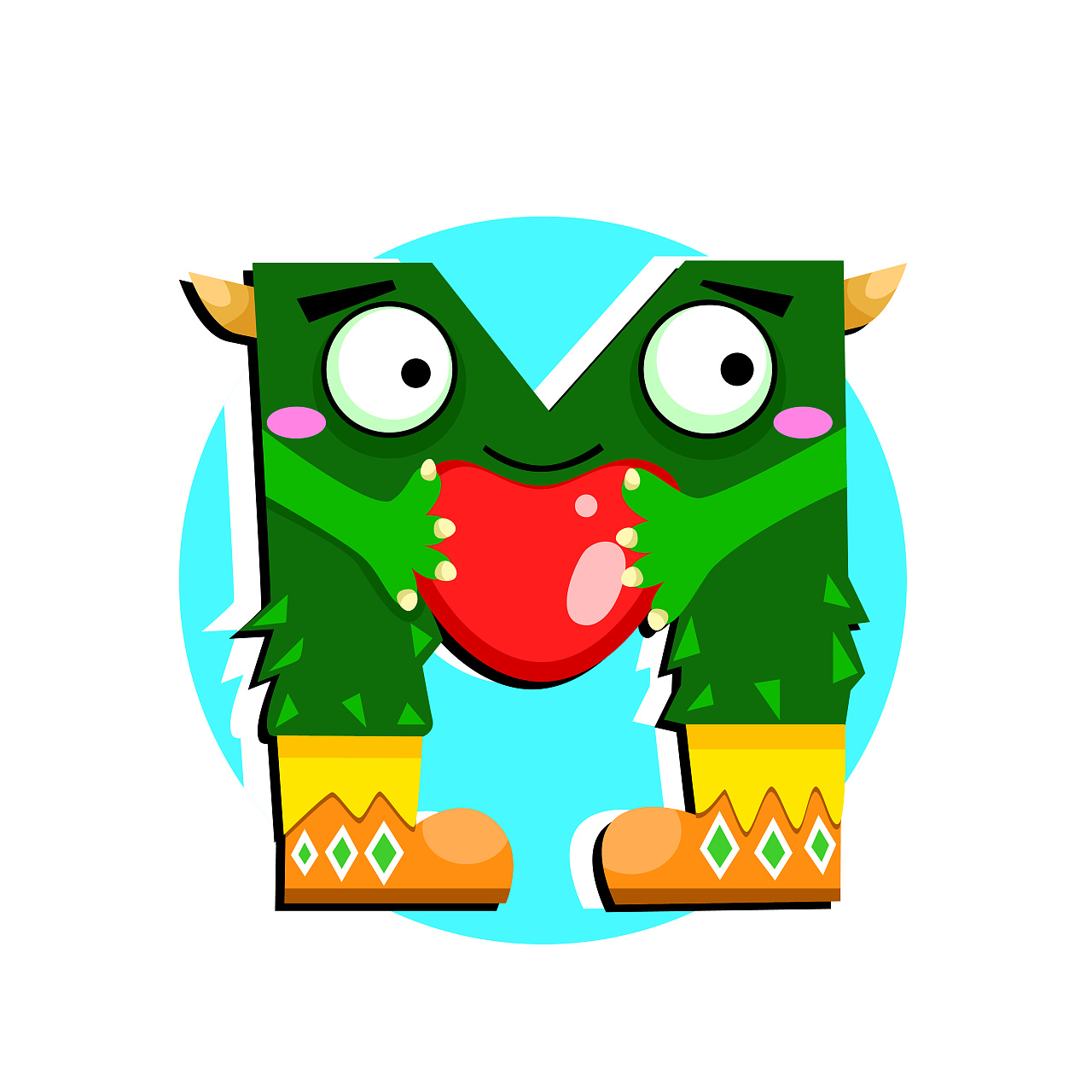 字母小怪兽|平面|图案|三ajin - 原创作品 - 站酷 (zcool)