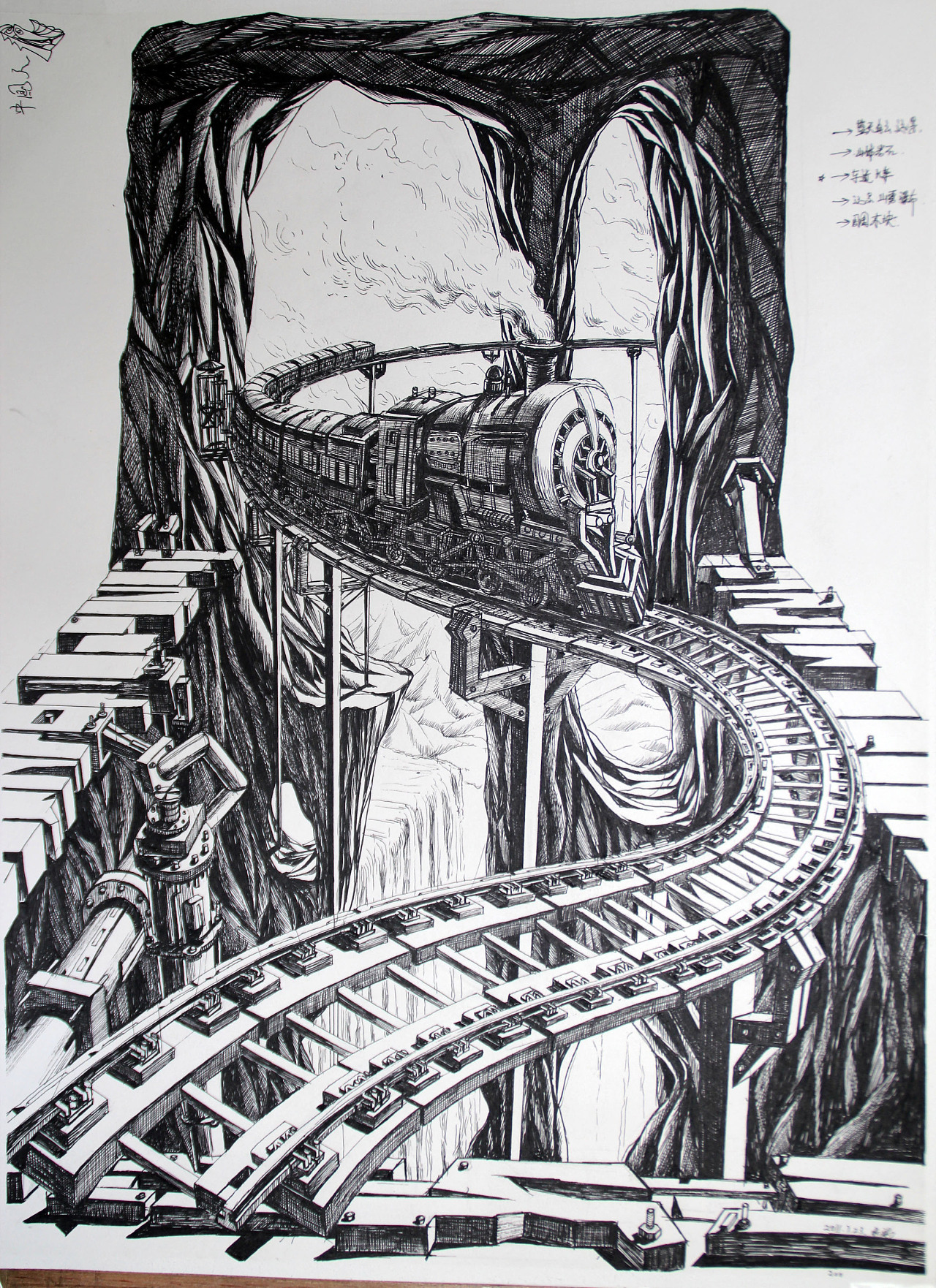 年前画的稿子,他现在搞什么|纯艺术|绘画|3d艺术馆3d壁画 - 原创作品