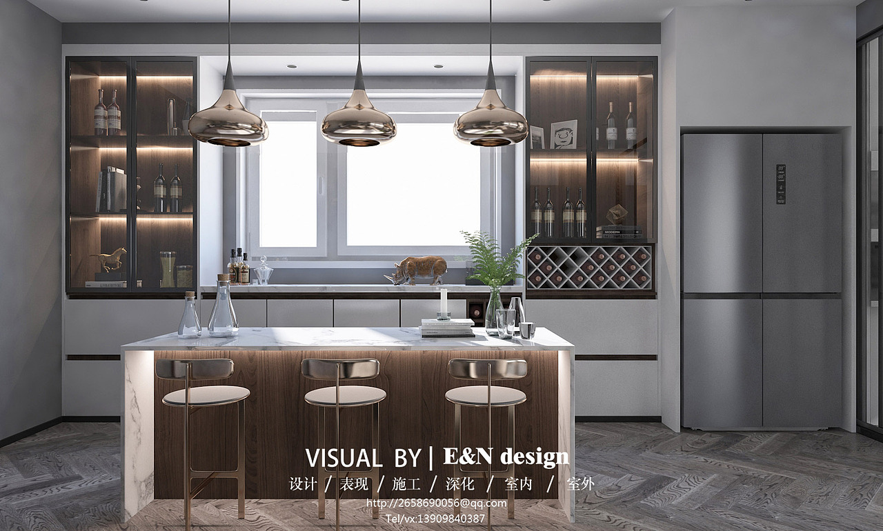 現(xiàn)代酒柜 廚房（圖ZMjA2Mzk3MjY0） - 家裝設(shè)計(jì) - 站酷設(shè)計(jì)師明末邊軍原創(chuàng)素材 - 站酷ZCOOL