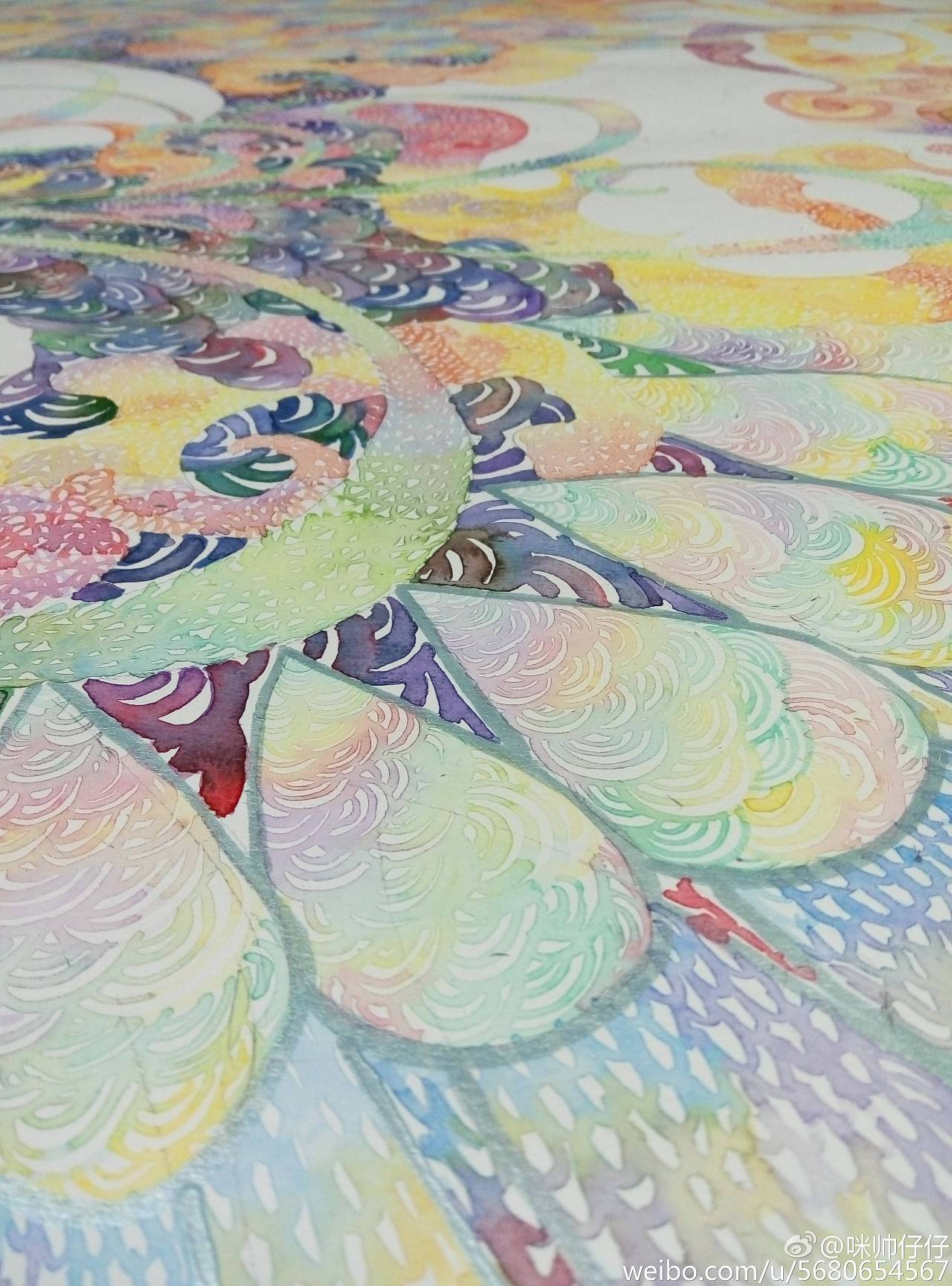 水彩创作 彩凤凰