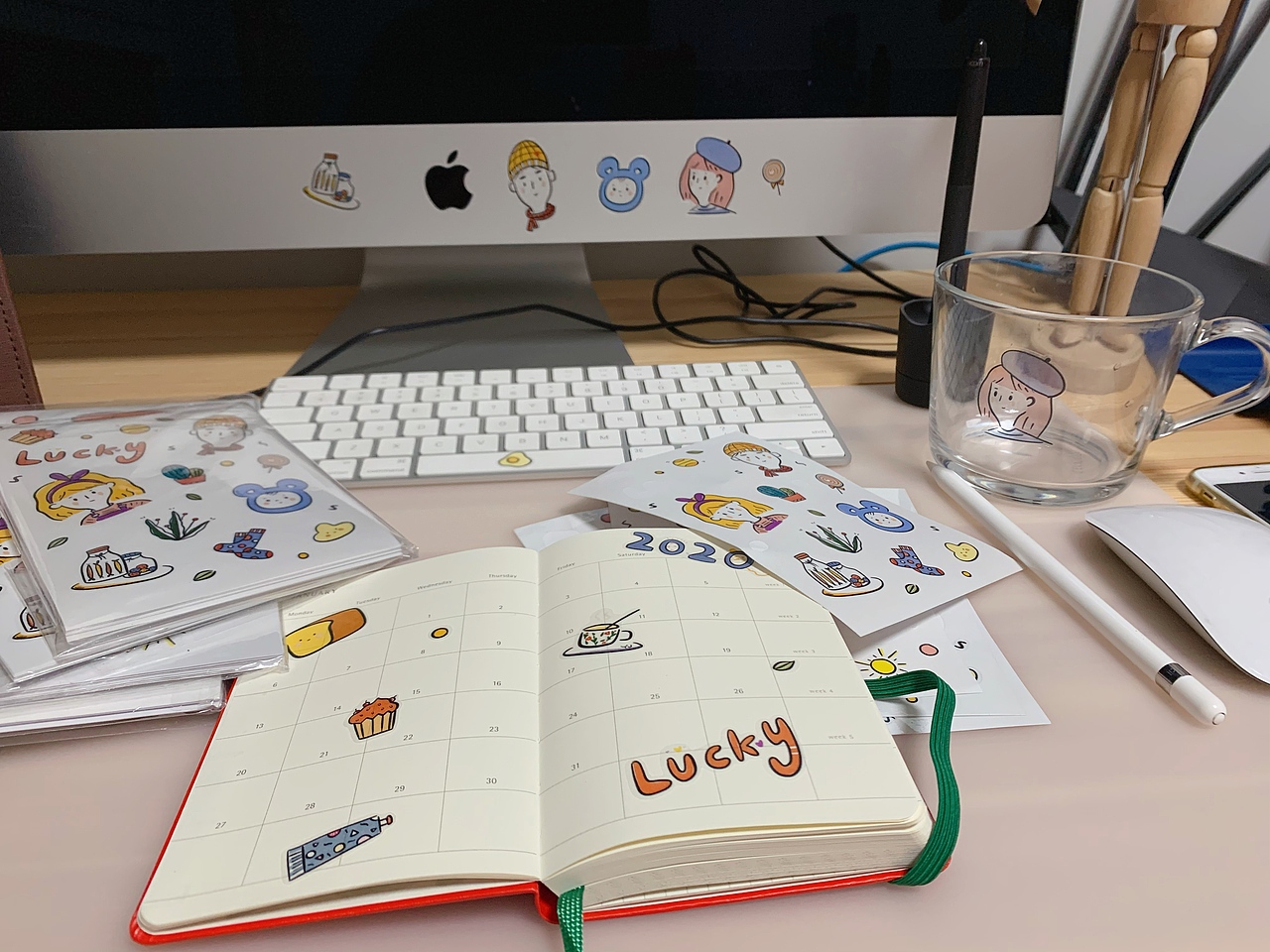 于小鱼周边/原创贴纸1