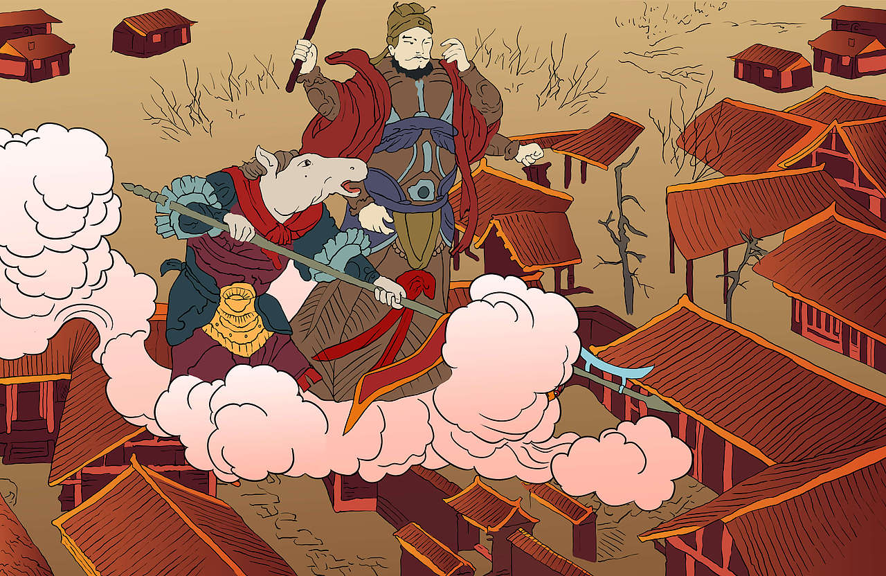 牛头马面丰都鬼城文化动画设计